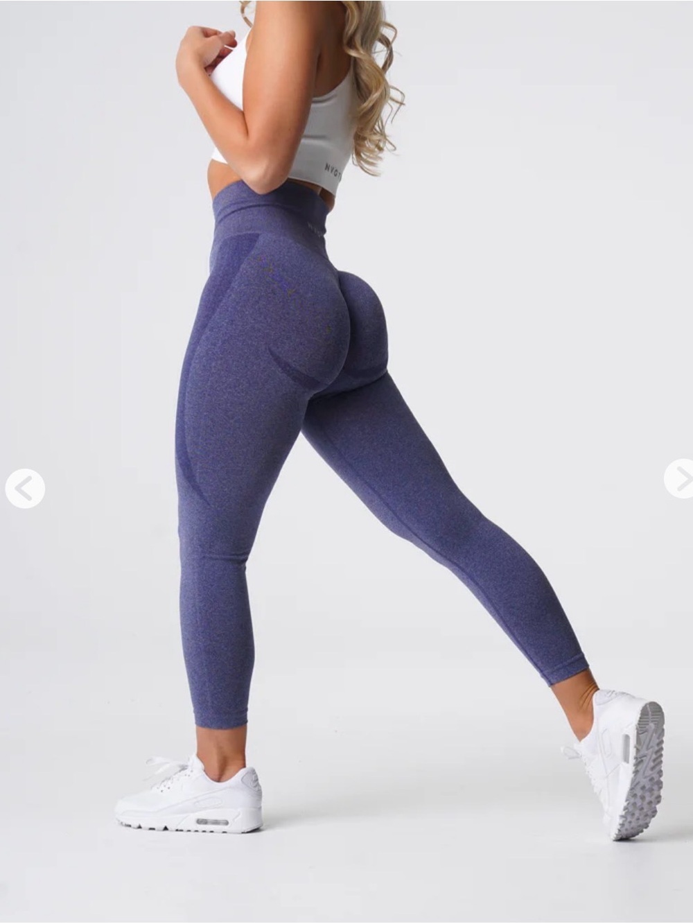NVGTN Women’s Indigo Contour Seamless Leggings - Small